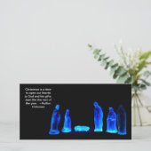 Kerstcitaten 5 feestdagenkaart (Staand voorkant)