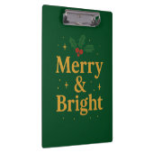 Kerstcitaten Merry & Bright Klembord (Rechts)