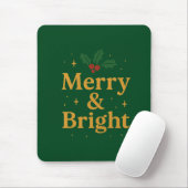 Kerstcitaten Merry & Bright Muismat (Met muis)