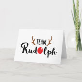 Kerstcitaten van Team Rudolph Kaart (Voorkant)