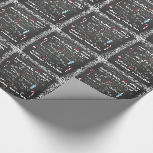 Kerstcitoentyppografie Cadeaupapier (Hoek)