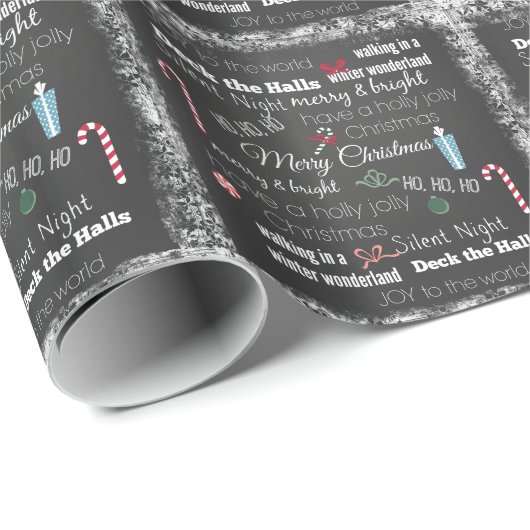 Kerstcitoentyppografie Cadeaupapier (Rol Hoek)