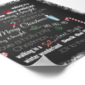 Kerstcitoentyppografie Poster (Hoek)