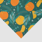 kerstcitrusvruchtpatroon tissuepapier (Detail)