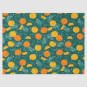 kerstcitrusvruchtpatroon tissuepapier (Voorkant)