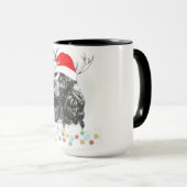 KerstCocker Spaniel Dog Funny Xmas Santa Dog Mok (Voorkant rechts)