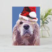 kerstCocker Spaniel Grt Card Pack Feestdagenkaart (Staand voorkant)