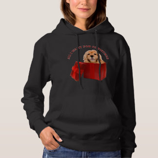 Kerstcockpitluis Spaniel Dog Xmas Dierentuin Hoodie