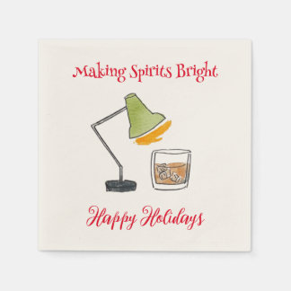 Kerstcocktail Beverage Napkins Servet