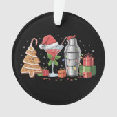 Kerstcocktail Espresso Martini Drankfeest Ornament (voorkant)