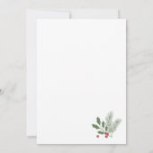 Kerstcocktail Feestelijke Partij Kaart (Achterkant)