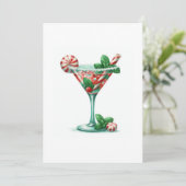 kerstcocktail kaart (Staand voorkant)