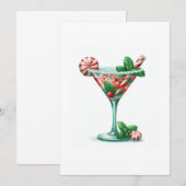 kerstcocktail kaart (Voorkant / Achterkant)