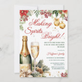 Kerstcocktail 'Making Spirits Bright' Kaart (Voorkant)