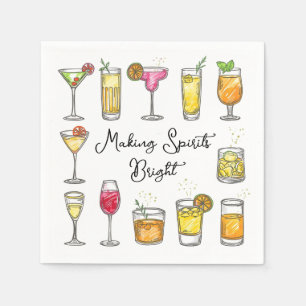 Kerstcocktail 'Making Spirits Bright' Servet