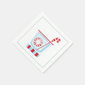 Kerstcocktail Napkin met martininelaag Servet (Hoek)