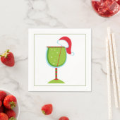 Kerstcocktail Napkin met martininelaag Servetten (Insitu)