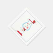 Kerstcocktail Napkin met martininelaag Servetten (Hoek)