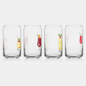 Kerstcocktail recept set 1 blikvorm glas (Links)