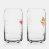 Kerstcocktail receptenset 2 blikvorm glas (Rechts)