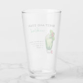 Kerstcocktail Recipe Green Drink Glas (Achterkant)