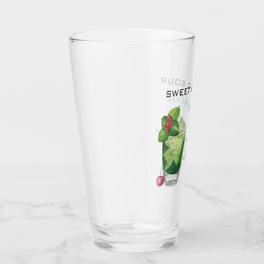 Kerstcocktail Recipe Green Drink Glas (Rechts)