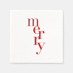 Kerstcocktail servetten vrolijk