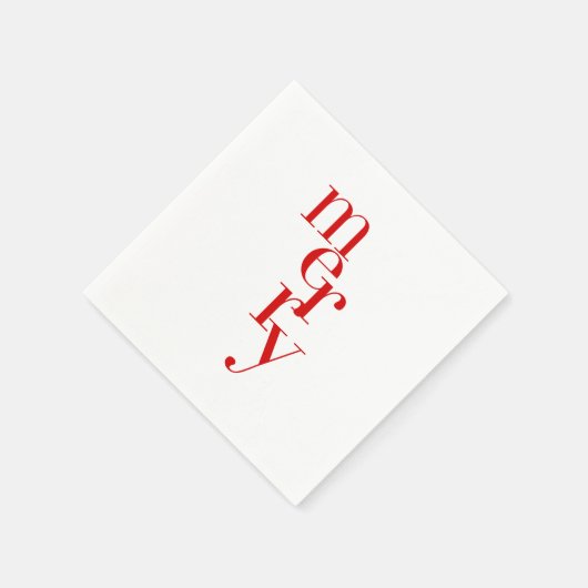 Kerstcocktail servetten | vrolijk (Hoek)