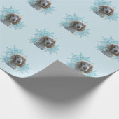 kerstcocktail Spaniel Snowflakes Cadeaupapier (Hoek)