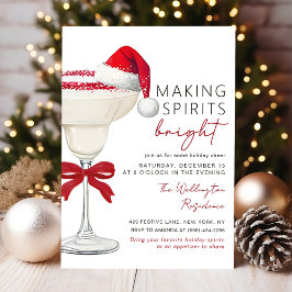 Kerstcocktail uitnodiging voor feestelijke feest