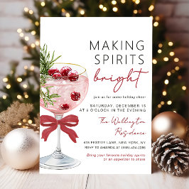 Kerstcocktail Vakantiefeest Uitnodiging