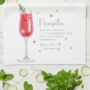 Kerstcocktail Waterverf Poinsettia Recept Theedoek