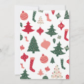 Kerstcocktailparty Kerstpatroon  Kaart (Achterkant)