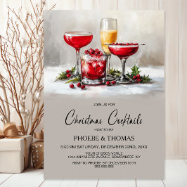 Kerstcocktailparty met Kerstmis Kaart