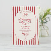 Kerstcocktailparty-uitnodiging  (Staand voorkant)