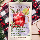 Kerstcocktailrecept voor Spiced Cranberry Mule Theedoek