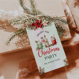 Kerstcocktails Feestelijke Dranken Kerstfeest Cadeaulabel