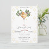 Kerstcocktails Gemberkoekje Kerstmis  Kaart (Staand voorkant)