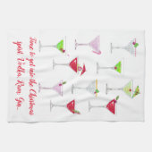 Kerstcocktails Humoureuze prijsopgave Theedoek (Horizontaal)