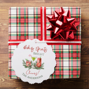 Kerstcocktails Vakantie Maakt Geesten Helder Ornament Kaart