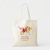 Kerstcocktails vakantie tote bag (Voorkant)