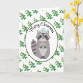 Kerstcoco Drinken Vouwkaart Kaart (Gele Bloem)