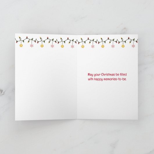 Kerstcoconut met kerstmuts kaart (Binnen)