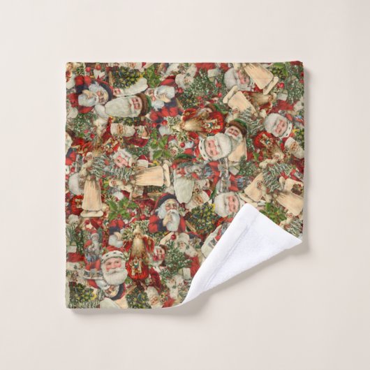 kerstcollage bad handdoek (Wasdoekje)