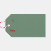 kerstcollage cadeaulabel (Achterkant Horizontaal)