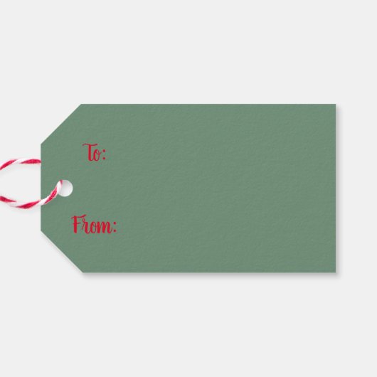 kerstcollage cadeaulabel (Achterkant Horizontaal)