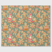 kerstcollage cadeaupapier (Vlak)