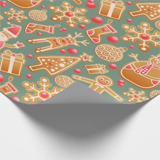 kerstcollage cadeaupapier (Hoek)