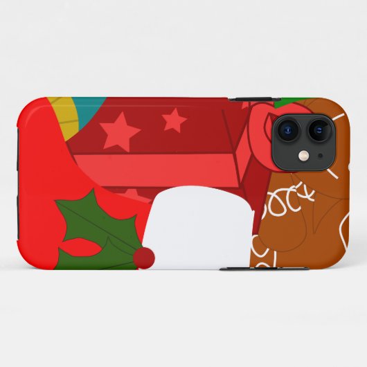 kerstcollage Case-Mate iPhone case (Achterkant (horizontaal))