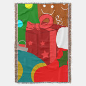 kerstcollage deken (Voorkant Verticaal)